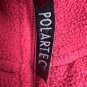 Cabelas Womens XL Polartec Red Fleece Jacket Full Zip Lightweight Warm Layer