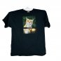 Snapcat Cat Graphic Tee Black Fruit Of The Loom Heavy Cotton Size XL