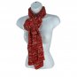 Old Navy Red Marled Knit Scarf Womens One Size Made Of 100% Acrylic Cozy