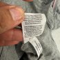 Joyspun Womens Gray Button Front Pajama Shirt XL Pink Trim Short Sleeve
