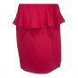 Charlotte Russe Womens Medium Red Peplum Bodycon Dress Sleeveless Crisscross