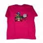 Gildan Ultra Cotton Ladies Pirate Parrot Route 66 Tee XL Hot Pink Graphic Shirt