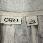 Cato Womens Large Abstract Print Top Flutter Sleeves Brown/Beige Lightweight