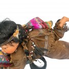 Native American-Inspired Cathay Collection Doll 1/5000 Suede Fringe Outfit 22"