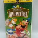 Walt Disney Masterpiece Fun And Fancy Free VHS 1997 Limited Ed Fully Restored