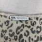 Zara Womens Leopard Print Long Sleeve Smocked Blouse Size S Beige Black V-Neck