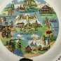 Vintage Souvenir Illinois Decorative Plate Staunton Landmarks Scenes