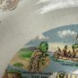 Vintage Souvenir Illinois Decorative Plate Staunton Landmarks Scenes