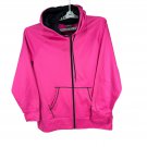 C9 By Champion Womens Pink Zip-Up Hoodie Size XL Semi-Fitted Fleece Polyester