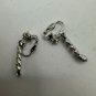 Elegant Silver Tone & Crystal Clip-On Earrings Set