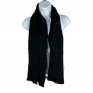 West Loop Black Knit Scarf Unisex Winter Accessory Soft Rayon Blend Lightweight West Loop Black Knit Scarf Unisex Winter Accessory Soft Rayon Blend Lightweight