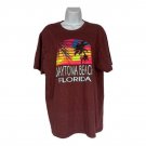 Daytona Beach Florida Graphic T-Shirt L Fruit Of The Loom Select Cotton Blend Daytona Beach Florida Graphic T-Shirt L Fruit Of The Loom Select Cotton Blend