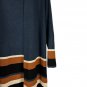 Apt 9 Womens Open Front Cardigan Large Blue Colorblock Striped LS Sweater