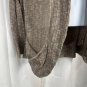 Enchanted Lace Open-Front Cardigan Womens L Lightweight Taupe Knit