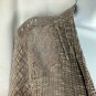Enchanted Lace Open-Front Cardigan Womens L Lightweight Taupe Knit