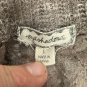 Enchanted Lace Open-Front Cardigan Womens L Lightweight Taupe Knit
