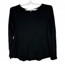 Old Navy Active Womens Black Long Sleeve Twist-Back Top Size XL Casual