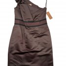 Nue By Shani Women’s Body Architecture Dress Size 10 Brown One-Shoulder Sheath Nue By Shani Women’s Body Architecture Dress Size 10 Brown One-Shoulder Sheath