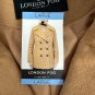 London Fog Womens Camel Double-Breasted Wool Blend Peacoat Size Large