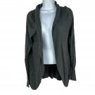 Merona Open Front Gray Knit Cardigan Womens Size Large Soft Casual Stylish Merona Open Front Gray Knit Cardigan Womens Size Large Soft Casual Stylish