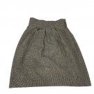 Robert Rodriguez Wool Blend Black & White Houndstooth Pleated Skirt Size 0