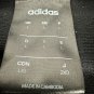 Adidas Black Three Stripe Full Zip Track Jacket Mens Size L Lightweight Athletic