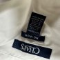 Chaps Mens White Non-Iron Button-Down Shirt 3XL Long Sleeve Tailored Fit