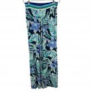 Lilly Pulitzer Womens Floral Print Wide-Leg Pants Size S Rayon/Spandex Blend