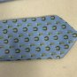 Light Blue Silk Horseshoe & Mint Julep Print Tie By Beauxtied