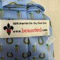 Light Blue Silk Horseshoe & Mint Julep Print Tie By Beauxtied