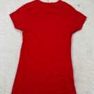 Arizona Jean Co Womens Red V-Neck T-Shirt S Casual Slim Fit Lightweight