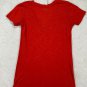Arizona Jean Co Womens Red V-Neck T-Shirt S Casual Slim Fit Lightweight