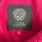 Vince Camuto Womens Pink Sleeveless Draped Sheath Dress Size 4 Elegant Party