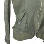 Affliction Black Premium Womens XS Green Military Style Hooded Jacket