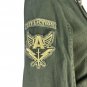 Affliction Black Premium Womens XS Green Military Style Hooded Jacket