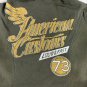 Affliction Black Premium Womens XS Green Military Style Hooded Jacket