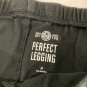 So Perfect Soft Womens Black Leggings M Lace-Up Side Detail Cotton Blend