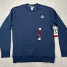 Reebok Mens Classic Fleece Crew Sweatshirt Size Small Dark Denim Blue