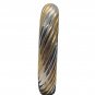 Gold & Silver-Toned Hinged Bangle Bracelet With Twisted Design