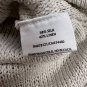 Eileen Fisher Womens XS Beige Knit Tunic Top Short Sleeves Casual