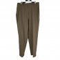 Alia Womens Brown Flat Front Pleated Pants Size Unknown Casual Lightweight