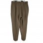 Alia Womens Brown Flat Front Pleated Pants Size Unknown Casual Lightweight