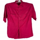 Nuovo Mens Pink Short Sleeve Button-Up Shirt Size XL Cotton & Rayon Nuovo Mens Pink Short Sleeve Button-Up Shirt Size XL Cotton & Rayon