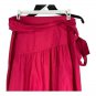 Eliza J Womens High-Low Tiered Pink Skirt Size 8 100% Polyester