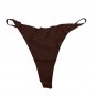 Brown High-Cut Bikini Bottom Womens Swimwear Large