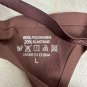 Brown High-Cut Bikini Bottom Womens Swimwear Large