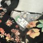 Papaya Womens Floral Print Sleeveless Sheath Dress Black Multicolor Large USA
