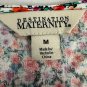 Destination Maternity Womens M Smocked Floral Top Flutter Sleeve Lightweight