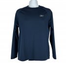 Reebok Long Sleeve Navy Crewneck Athletic Shirt Size M Polyester Reebok Long Sleeve Navy Crewneck Athletic Shirt Size M Polyester
