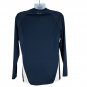 Reebok Long Sleeve Navy Crewneck Athletic Shirt Size M Polyester